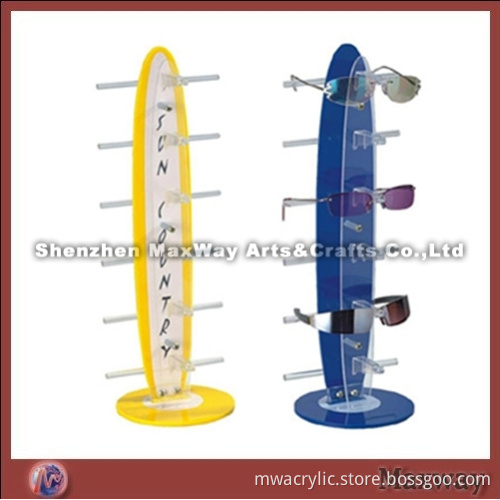 6 Pairs Acrylic Tabletop Sunglasses/Eyeglasses Display Stand